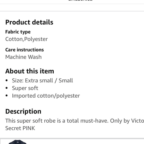 Pink Victoria’s Secret cozy pink polka dot soft Begonia robe Sz XS - Picture 11 of 15